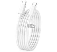Cavo USB C 2 Metri, 60W Cavo iPhone 16 15 Cavo Type C to Type C cavo USB C Ricarica Rapida cavo Tipo C to Tipo C Cavi USB C Cavetto per iPhone 16E/16 15 Pro Max/16 15 Plus,iPad Air/Pro,Samsung,Xiaomi