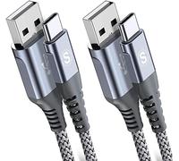 Cavo USB C 2 pezzi 3m, Cavo USB tipo C di ricarica in nylon tipo C, per Samsung Galaxy S10 S9 S8 Plus, Note10, Note9, M31, M20, A20e, A71, A51, A50, A40, A10e, A7, Mi9, Mi8,Redmi 8 Pro,LG.G7