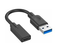 Hamlet Hamlet Xadu3-Ucf01 Adattatore UsB-A 3.0 Maschio A UsB-C Femmina 10 Cm Ner
