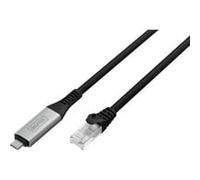 Cavo adattatore USB-C a RJ45 Cat. 6A S/FTP, 1 Gbit/s, USB 3.2 Gen1, LSZH, 3 m