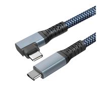 Cavo USB-C 3 in 1 carica 100W risoluzione 4K trasferimento 20Gbps angolo 2 metri