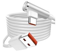 Cavo USB C 3 m, 6A 120W Ricarica Cavo USB Tipo C Ricarica Rapida Cavo Angolato 90 Gradi Trasferimento Dati per Xiaomi Redmi Note 15/14/13/12/11/10 Pro/15C/Mi 17/15/14T/13T/12T/11/Pad 6/5/POCO X8/X7/X6