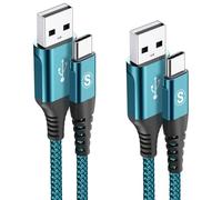 Cavo USB C [3M,Set di 2] Cavo USB Tipo C Ricarica Rapida Nylon Cavo per i Phone 16/ i Phone 15 Pro Max,Samsung Galaxy S24/S23/S22/S21/S20/S10, so ny Xperia, Hua wei P50/P40,Xiaomi,Google Pixel, LG