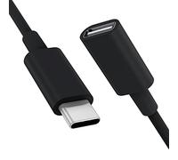 Cavo USB C 480 Mbps, Conmdex 9V 3A USB 3.1 femmina a maschio per Samsung S22, MacBook M2 Air M1 Pro Mac Mini, iPad Pro Mini, controller HomePod PS5 e altro ancora: nero (1,8 m)
