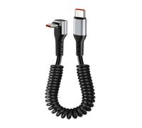 Cavo USB C 90° a molla 66W 6A ricarica rapida per Samsung per auto Xiaomi