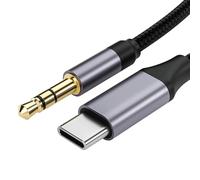Cavo USB C a 3,5 mm Jack 2M, Cavo Ausiliario USB C Jack, Prolunga Ausiliare Stereo per Audio Auto, Compatibile con iPhone 16/15 Plus Pro Max, iPad, Galaxy S24/S23/S22/S21 Ultra, Pixel