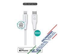 Cavo USB-C a 8 Pin 1m MFi eSTUFF INFINITE Ricarica iPhone iPad Bianco