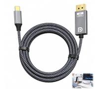 Cavo USB C a DisplayPort 1.4 compatibile Thunderbolt 5 4 3 e USB C DP Alt Mode, cavo USB C Displayport bidirezionale 1,8 m 8 K@60Hz Video Audio ad alta risoluzione per PC Portatile Scheda grafica