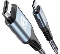 Cavo USB C a HDMI 5M,Cavo USB Tipo C a HDMI 4K UHD Compatibile Thunderbolt 4/3 con i Phone 17 16 15 Pro/Max,MacBook Pro/Air 2020, iPad Air, iPad Pro 2021,Samsung S25 S24 a S8,iMac,XPS,Surface,Dell,HP