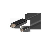 Cavo USB C con HDMI Lanberg CA-CMHD-10CU-0010-BK
