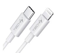 Techly Cavo di sincronizzazione e ricarica EFB APP-8BUC10T USB-C > Lightning 1 m Bianco