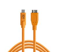 Cavo USB C a Micro B 3.0 4,6 m arancione dati ricarica compatibile PC laptop sma