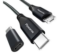 Cavo USB C a Micro USB 4M USB C a Micro USB Adattatore di ricarica Android compatibile con Samsung Galaxy S20/S9/S9+/S10 Huawei HTC LG (nero)