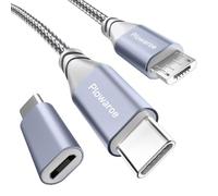Cavo USB C a Micro USB 6M USB C a Small USB Adattatore di ricarica Android compatibile con Samsung Galaxy S20/S9/S9+/S10 Huawei HTC LG (grigio)