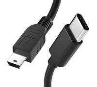 Cavo USB C a Mini USB 1 m, tipo C a Mini B, per GoPro Hero 3+, PS3, lettore MP3, Garmin, Dash Cam, Canon PowerShot Rebel ELPH Camera, caricatore per Playstation 3 Charging Cable