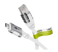 Cavo USB-C a RJ-45 Goobay 74177 3 m Cat6 F/UTP Bianco