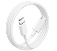 Cavo USB C a Tipo C Ricarica Rapida 1,8 m, Caricabatterie USB C 65W, Bianco | per Chromebook Hp Lenovo Thinkpad/Yoga Dell /Asus/Samsung/Acer/Google Pixel/Honor MagicBook/DJI /iPhone 17 Air/iPad 10 min 6