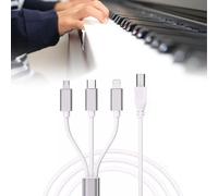 Cavo USB C a USB B 3 in 1, OTG da Tipo C a USB B per Stampante, iPhone, IOS, MIDI, Interfaccia Audio, Tastiera, Strumento Musicale Elettronico (Bianco)