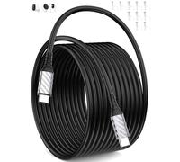 Cavo USB C a USB C 6m/20ft per Mi Fotocamera Sicurezza, Extra Lungo PD 60W Cavo USBC Ricarica Rapida Cavo Tipo C per iPhone Air 17 16e 15 per iPad Air Mini Pro Galaxy A16 A56 S25 Pixel 10 9a 8a Nero