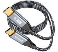 Cavo USB C a USB C, cavo per monitor USBC uscita video 4K, trasferimento dati 20 Gbps, cavo di ricarica rapida tipo C 100 W PD per iPhone 16/15, iPad 10, Samsung T9, display Dell