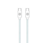 Celly Cavo USB-C a USB-C Ricarica rapida 60W in tessuto intrecciato Azzurro 1,5 m