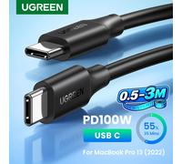 Cavo USB C a USB C UGREEN PD100W/60W per iPhone 17, MacBook, iPad, Cavo di Ricarica Rapida 5A/3A, Caricatore Rapido Tipo C, Cavo PD 0,5-3M