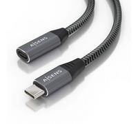 Cavo USB-C AISENS USB 3.2 Gen2x2 20 Gbps 8K a 30 Hz 5 A 100 W 2 m Grigio