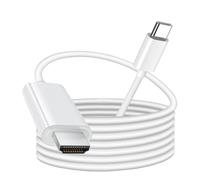 Cavo USB C AV digitale HDMI 4K 60Hz per Apple iPhone 15 MacBook Pro M1 2016-2023 Air M1 2018-2023, iPad Pro iMac e altri dispositivi USB C (1,8 m, bianco)