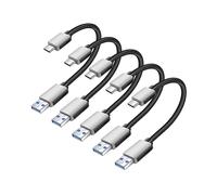 CAVO USB-C AVIZAR DATA-STACK-5X - Set di 5 cavi a USB, ricarica rapida 15 cm
