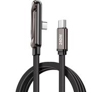 Avizar, Cavo USB-C verso USB-C Power Delivery 240W Design Angolato 1,5m, Nero