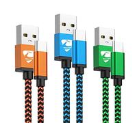 Cavo USB C, Cavo USB Type-C 3Metri 3Pezzi Caricabatterie Cavetto Ricarica Rapida Filo Caricatore Carica per Samsung S21 S22 S20 S10 S8 S9 A13 A20e A33 A52 A52s A53 A72 A21s, Huawei/Google Pixel/Xiaomi