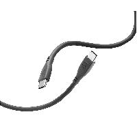 Cellularline Soft cable 120 cm - USB-C to USB-C Cavo soft touch da USB-C a USB-C Nero