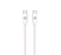 Cavo USB-C CELLY USBCUSBCCOTTPK 1,5 m tessuto intrecciato rosa bianco