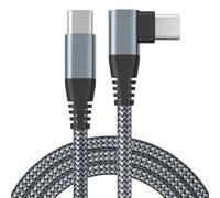 Cavo USB-C con connettore angolato Caricabatterie rapido da 60 W Grey 3 m