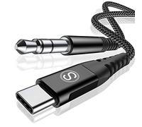 Cavo USB C con jack AUX da 3,5 mm, per hua wei P30 Pro/P40 Pro/P20/Mate 30/Mate 20, Sam sung Note10/S20, Xiaomi, cuffie, Home e Car stereo (1.2m, Nero)
