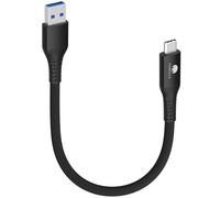 Cavo USB C corto, 50 cm/0,5 m, CONMDEX 10 Gbps USB3.1 Gen2, cavo dati tipo C, Android Auto QC3.0 3.1A USB A a C, caricatore rapido per Samsung Note20 Galaxy S24/S23 Z Flip 5 Tab S9 Pixel 8 Oneplus 11,