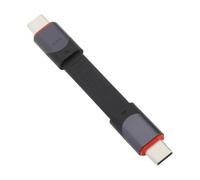 Cavo USB C Corto da 40 Gbps USB 4.0 Tipo C da Maschio a Maschio Cavo Flessibile Piatto Carica Rapida PD da 60 W, Chip E-marker Integrato, per Telefono Laptop Tablet