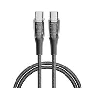 Cavo USB-C Dam Electronics PD60W 1,2m LED Nichel Termoplastico