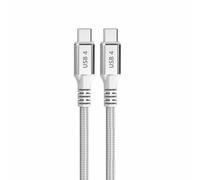 Cavo USB-C DCU Tecnologic USB4 Gen 2x2 240W 40Gbps 1,5m Bianco
