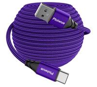 Cavo USB C extra lungo, 10 m, USB 2.0 A a tipo C, cavo di ricarica rapida per Samsung Galaxy, LG, Moto, Sonyxepria, XiaomiRedmi, smartphone, tablet, laptop, videocamere di sicurezza, controller PS5 e