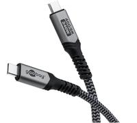 Cavo USB-C Goobay 74213 1.8 m USB4 Power Delivery 240W Nero Grigio