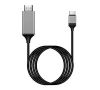 Cavo USB C HDMI 4K ,2M Adattatore Compatibile da Thunderbolt 3/4 per MacBook Pro,iPa Pro,Huawei Matebook 14/P30,OPPO R17 Pro,Xiaomi Air12.5,Samsung S8 ecc.