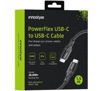 Cavo USB-C INNOSTYLE POWERFLEX per ricarica rapida per iPhone e Samsung, 3A 60W,