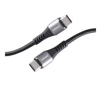 Intenso C315C - Cavo USB-C a USB-C da 60 W, ricarica rapida, 1,5 m, per iPhone, Samsung Galaxy, Macbook, laptop, iPad, colore: Nero