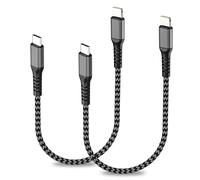 Cavo USB C Lightning 0.3M 2Pack [Certificato MFi], Cavo iPhone Nylon Cavo USB C Ricarica Rapida per iPhone 14/13/12/11/X/8/SE, iPad, AirPods