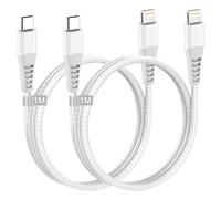 Cavo USB C Lightning 1M 2Pack [Certificato MFi], Cavo iPhone USB C Nylon Cavo Lightning USB C Cavetto iPhone Filo Cavi Ricarica iPhone Caricatore Cavo per iPhone 14 Pro Max/14 Plus/13/12/11/XR/XS