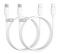 Cavo USB C Lightning 1M 2Pezzi [Certificato Apple MFi],Cavo Lightning USB C | Cavo iPhone Ricarica Rapida Cavi Cavetto iphone Filo Caricatore per iPhone 14/14 Pro Max/13/12/11/SE/X/XS/XR/8/7/6/5, iPad