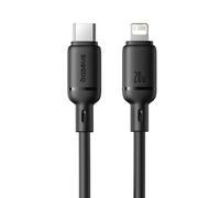 Cavo USB-C Lightning Baseus Silky Series 20W 1m Nero Power Delivery