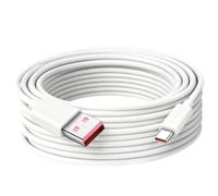 Cavo USB-C lungo 10 m, cavo di prolunga di alimentazione di tipo C per telecamere di sicurezza Mi Camera 2K con montaggio magnetico, da USB A a USB C, cavo di ricarica e sincronizzazione dati, per
