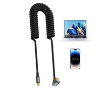 Cavo USB C lungo, cavo USB C C, cavo di ricarica USB C estensibile super veloce, cavo di ricarica regolabile di tipo C, cavo di ricarica rapida per auto